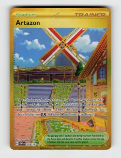 Artazon 229/197 Holo Hyper Rare Obsidian Flames Pokemon 2023 Near Mint - Image 1