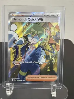 Pokemon Clemont's Quick Wit 229/191 Sv08: Surging Sparks Holo - Image 1