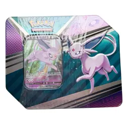 Pokemon TCG Espeon V Strikers Factory Sealed Tin 5 Packs - Image 1