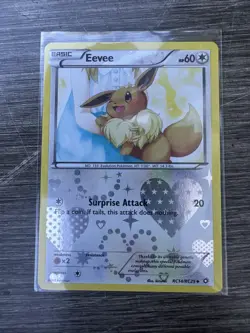 Pokemon TCG Eevee RC14/RC25 Legendary Treasures Radiant Collection Holo - Image 1