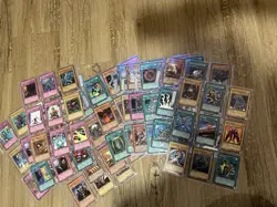 Yu-Gi-Oh 12 Binder Page Lot With Cards- Different Eras - Varying Condition - Image 1