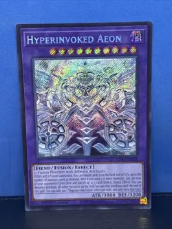 Hyperinvoked Aeon 1st Edition Yu-Gi-Oh! - CORI-EN033 Secret Rare - NM or Better - Image 1