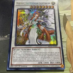 Yugioh! Minerva, the Athenian Lightsworn MP25-EN069 2025 Mega-Pack 1st Edition - Image 2