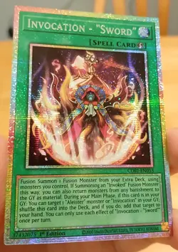 Yugioh Invocation - "Sword" Starlight Rare - Image 2