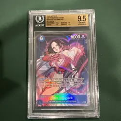 One Piece TCG Boa Hancock OP07-051 SR Alt Art BGS 9.5 Gem Mint! - Image 1