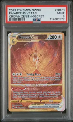 2023 Pokemon Sword And Shield Crown Zenith Arceus VSTAR Fa PSA 9 #GG70 - Image 1
