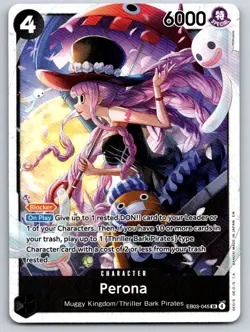 Perona SR EB03-045 Extra Booster: One Piece Heroines Edition One Piece Foil NM - Image 1