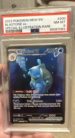 2023 Pokemon SV 151 MEW EN Blastoise ex #200/165 PSA 8 - Image 2