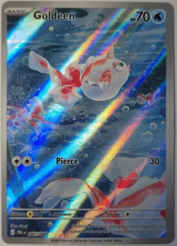 Pokemon TCG Pitch Black 087/084 Goldeen IR Illustration Rare Mint Pack Fresh - Image 1