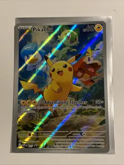 Pikachu 27 Scarlet & Violet Black Star Promo Cards Full Art Holo Pokemon - Image 1
