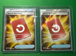 Special Red Card 113/086 Ultra Rare Chaos Rising Pokemon Holo (2 card lot) - Image 1