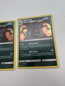 Greninja 117/214 SM Unbroken Bonds Holo Pokemon Card x 2 - Image 3