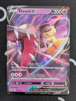 Mawile V - 070/195 - Pokemon Silver Tempest Sword & Shield Ultra Rare Card NM - Image 1