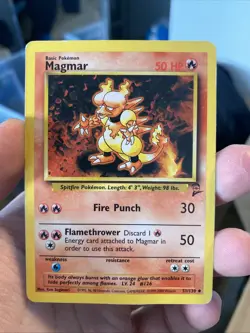 MAGMAR BASE SET 2 51/130 UNCOMMON VINTAGE WOTC POKEMON CARD - Image 1