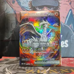 Reshiram Manga Custom Made Pokemon Card ACG Kawaii Holofoil. Only 1 available - Image 4
