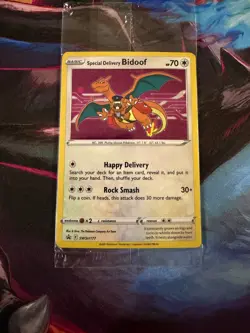 Pokemon TCG Special Delivery Bidoof SWSH177 Sealed Mint! Promo Card - Image 1