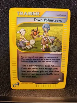 Pokemon TCG Town Volunteers Aquapolis Card 136/147 Reverse Holo - Image 1