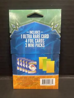 Pokemon TCG 3 Mini Packs 1 Ultra Rare Card 4 Foil Cards Factory Sealed - Image 2