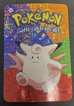 Clefable #036 - Vintage Vending Machine Prism Sticker 2000 - Pokemon Card - Image 1