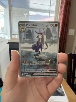 Pokemon Mienshao 134/086 SV White Flare Illustration Rare Holo NM card - Image 1