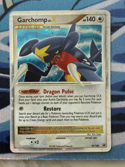 Garchomp LV.X 97/100 Majestic Dawn Holo Ultra Rare Pokemon Card 2008 LP - Image 1