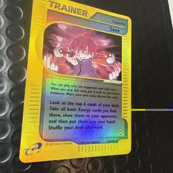 Pokemon Seer Reverse Holo Trainer Card 133/147 Aquapolis MINT - Image 5