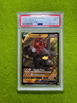 COALOSSAL V Pokemon TCG PSA 9 MT 2020 POKEMON Sword & Shield Vivid Voltage SWSH - Image 5