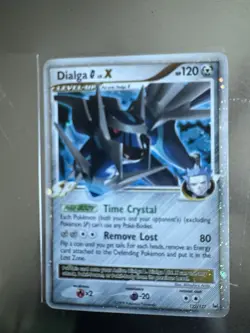 Pokemon TCG Dialga G LV.X Ultra Rare Holo Card 122/127 Platinum NM - Image 1
