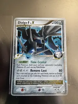 Pokemon TCG Dialga G LV.X Ultra Rare Holo Card 122/127 Platinum NM - Image 2