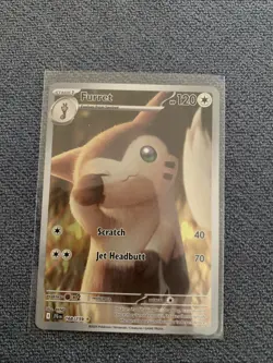 Pokemon TCG Furret Card Journey Together Illustration Rare, Card 168/159 - Image 1