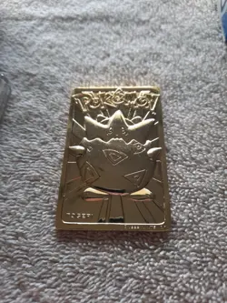 Pokemon Ball With 23K Gold Plated Togepi Trading Card 1999 Burger King Limited - Image 2