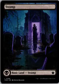 Swamp (0286) 286 Land Foundations Magic: The Gathering Near Mint - Image 1