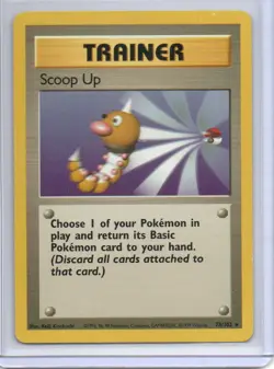 Pokemon Base Set Scoop Up #078/102 Rare - Image 1
