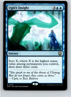 Magic the Gathering Ugin's Insight Commander Modern Horizons 3 MTG Free Shipping - Image 1