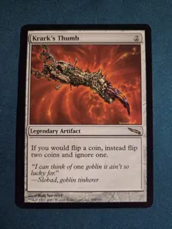 MTG Krark's Thumb R Mirrodin 190 Light Play - Image 1
