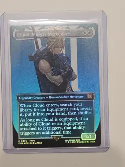 Cloud, Midgar Mercenary - Foil - Borderless - FIN - NM - EN - 0375 - Image 1