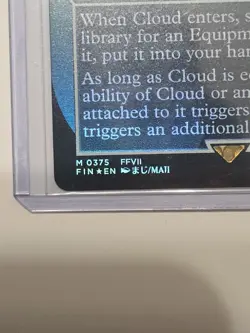 Cloud, Midgar Mercenary - Foil - Borderless - FIN - NM - EN - 0375 - Image 4