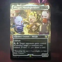 Stiltzkin, Moogle Merchant (Borderless) Chocobo Track Foil MTGFinal Fantasy K285 - Image 1