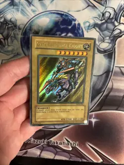 (25) Yugioh Gaia The Fierce Knight LOB-006 Unlimited Faded Misprint LP - Image 3