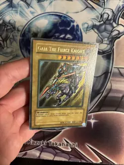 (25) Yugioh Gaia The Fierce Knight LOB-006 Unlimited Faded Misprint LP - Image 4