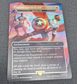 MTG - Marvel's Secret Lair - Captain America's Aid #1727 Foil - Image 1