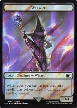 Hero (0030) Wizard (0035) Double-Sided Token (Surge Foil) T FINAL FANTASY - Image 2