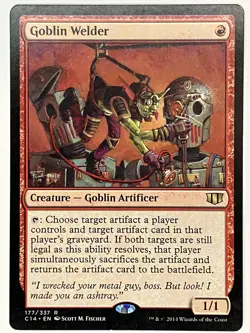 Goblin Welder LP Commander 2014 177/337 MTG Magic the Gathering Regular - Image 1