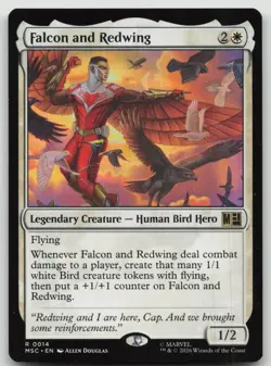 Falcon and Redwing 14 Commander: Marvel Super Heroes Magic: The Gathering NM - Image 1