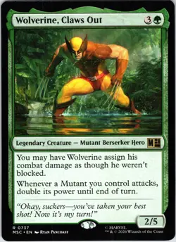 Wolverine, Claws Out 737 Commander: Marvel Super Heroes Magic: The Gathering NM - Image 1