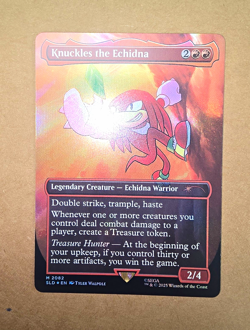 MTG SLD Knuckles the Echidna #2082 Rainbow Foil NM/M - Image 1