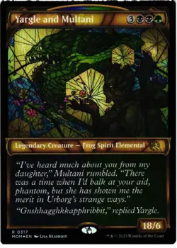 Yargle and Multani (Showcase) 317 R March of the Machine NM Foil MTG - Image 1