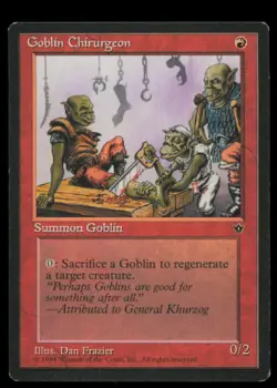 Goblin Chirurgeon (Frazier) Fallen Empires Magic: The Gathering - Image 1