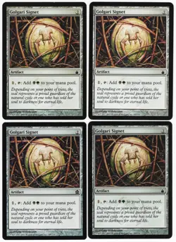 Golgari Signet x4 4x Various Sets PLAYSET Colorless Common Artifact MTG NM AZ1 - Image 1