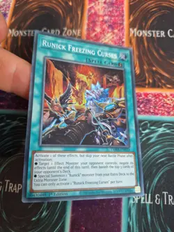 Yugioh Runick Freezing Curses TAMA-EN033 Super Rare 1st Edition Near Mint - Image 2